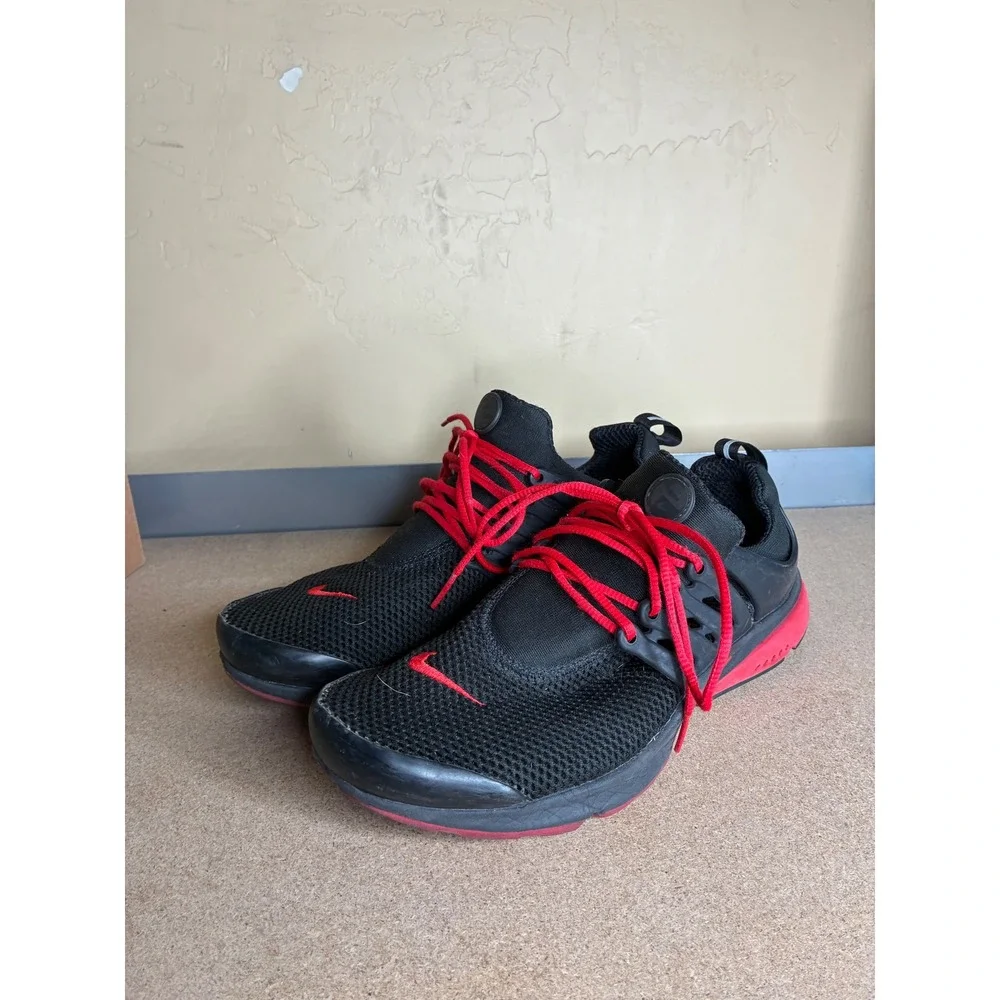 Nike Air Presto Mens Running Shoes Black Red 846438-998 Size 8